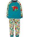 Frugi Ace Pjs - Tobemory Teal/Highland Cow - Organic Cotton Pyjamas