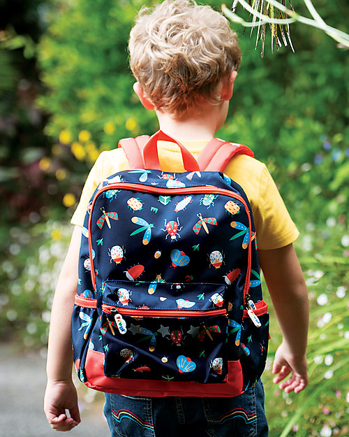 Frugi Adventurers Backpack - Bugs - Made with Recycled Material! Kindergarten Backpacks