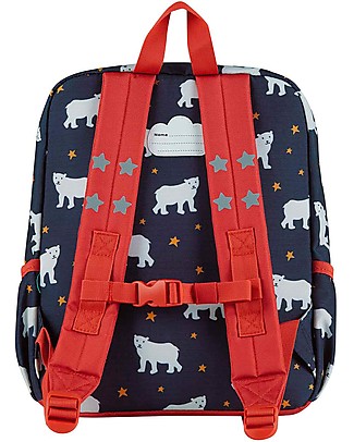 Frugi Adventurers Backpack - Polar Bear - Made with Recycled Material! Kindergarten Backpacks