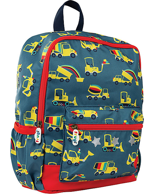 Frugi Adventures Backpack - Dig A Rainbow - Made with recycled material! Kindergarten Backpacks