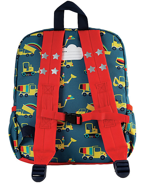Frugi Adventures Backpack - Dig A Rainbow - Made with recycled material! Kindergarten Backpacks