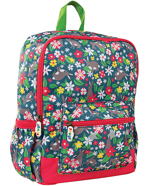 Frugi Adventures Backpack - Rabbit Fields - Made with recycled material! Kindergarten Backpacks