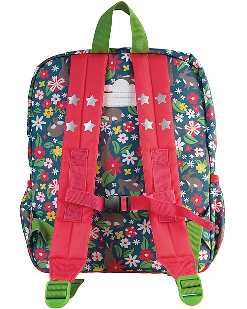 Frugi Adventures Backpack - Rabbit Fields - Made with recycled material! Kindergarten Backpacks