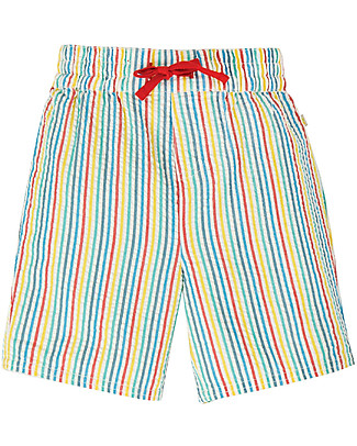 Frugi Akiara Shorts - Seersucker Multi Stripe (2-4 years) - Organic cotton Shorts