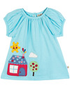 Frugi Amelia Sunshine Applique Top - Aqua Blue - 100% Organic Cotton! T-shirts
