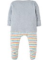 Frugi Arlo Outfit Babygrow, Grey Marl/Sheep - 100% organic cotton Babygrows