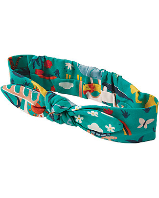 Frugi Astrid Headband - Jewel India - Elasticated Organic Cotton Hair Accessories