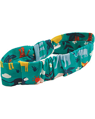 Frugi Astrid Headband - Jewel India - Elasticated Organic Cotton Hair Accessories