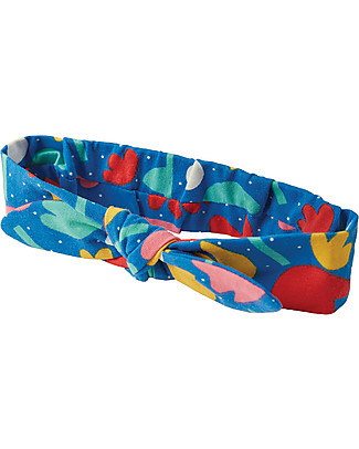 Frugi Astrid Headband - Lotus Bloom - Elasticated Organic Cotton Hair Accessories