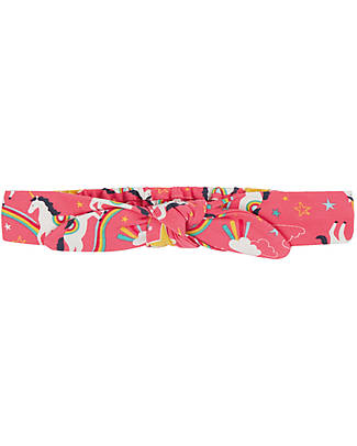 Frugi Astrid Headband - Watermelon Cosmic Unicorns - Organic Cotton Hair Accessories