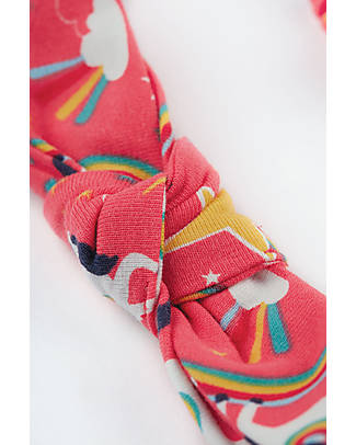 Frugi Astrid Headband - Watermelon Cosmic Unicorns - Organic Cotton Hair Accessories