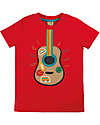 Frugi Avery Applique Top - Red/Guitar - Organic Cotton T-shirts