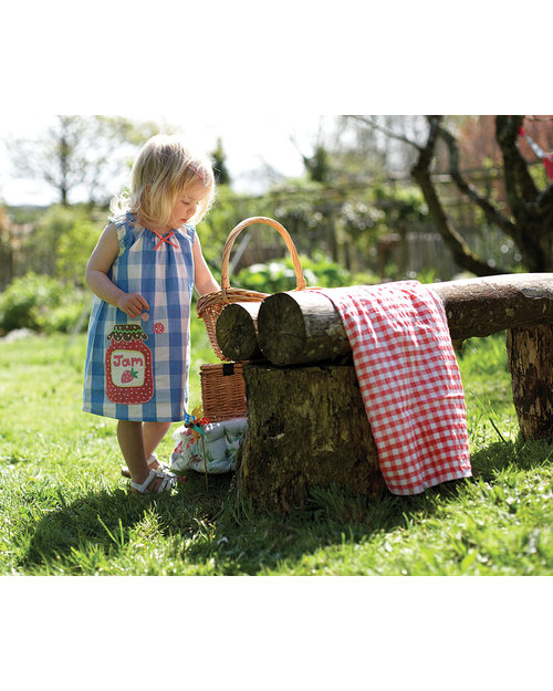 Frugi Baby Dress Set (dress + knickers) Cornflower Blue- 100% Organic Dresses_