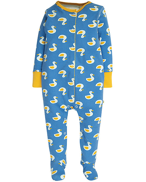 Frugi Baby Gift Set -Puddle Ducks - Bodysuit+BabyGrow+Hat Sets And Co-Ords