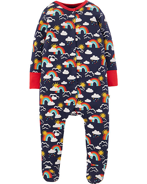 Frugi Baby Gift Set - Rainbow Skies - Bodysuit + Babygrow + Hat Sets And Co-Ords