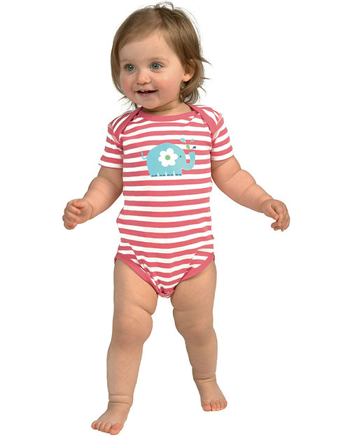 Frugi Baby Girls Body - Beach Friends - 3 Pack - 100% organic cotton Short Sleeves Bodies