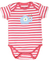 Frugi Baby Girls Body - Beach Friends - 3 Pack - 100% organic cotton Short Sleeves Bodies