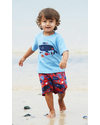 Frugi Baby Swim Trunks Sea Creatures - 100% Organic Cotton Swimming Trunks