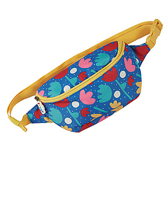 Frugi Bertie Belt Bag - Lotus Bloom - Recycled Fabric Messenger and Family Bags