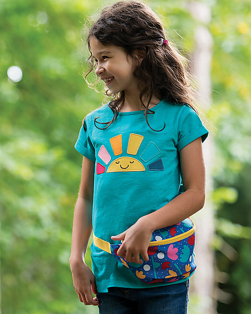 Frugi Bertie Belt Bag - Lotus Bloom - Recycled Fabric Pouch