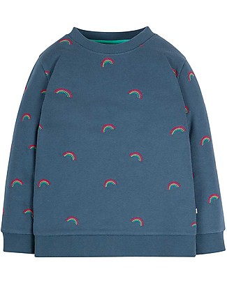 Frugi Billie Jumper - India Ink /Rainbow - Organic Cotton Sweatshirts