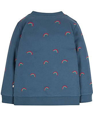 Frugi Billie Jumper - India Ink /Rainbow - Organic Cotton Sweatshirts