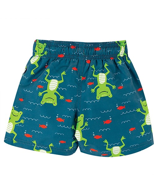 Frugi Board Shorts - Ribbit River - Made with recycled plastic bottles! Swimming Trunks