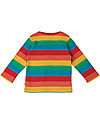 Frugi Bobby Applique Top with Long Sleeves, Happy Rainbow/Sheep - 100% Organic Cotton Long Sleeves Tops
