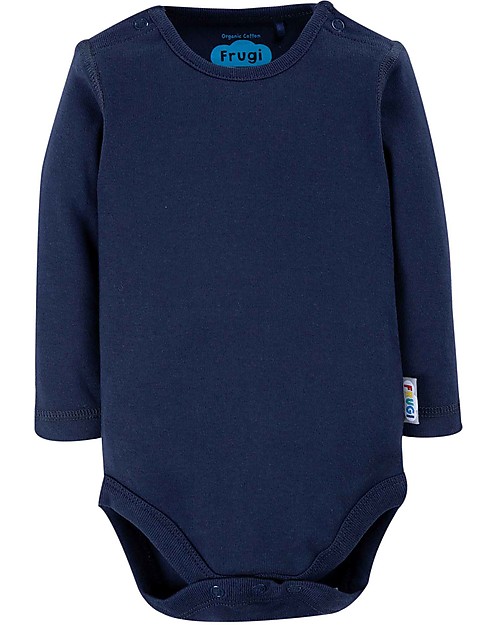 Frugi Body Everyday Long Sleeves - Indigo Blue - Organic Cotton Long Sleeves Bodies