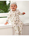 Frugi Buzzy Bee Babygrow, Natural/Buzzy Bee - 100% organic cotton Babygrows