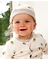 Frugi Buzzy Bee Babygrow, Natural/Buzzy Bee - 100% organic cotton Babygrows