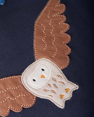 Frugi Cameron Romper - Moonlight Stars/Owl - Organic Cotton Rompers