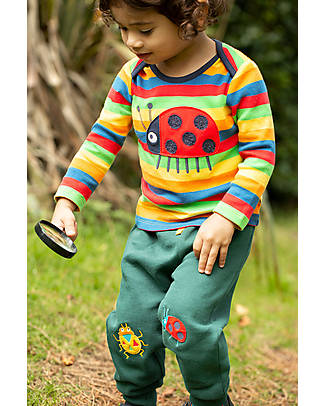 Frugi Character Crawlers - Fir Tree/Bugs Trousers