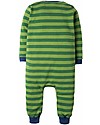 Frugi Charlie Romper, Meadow Stripe/Highland Cow - organic cotton Babygrows
