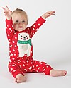 Frugi Charlie Romper, Tomato with Twinkle Star and Polar Bear - 100% Organic Cotton Babygrows