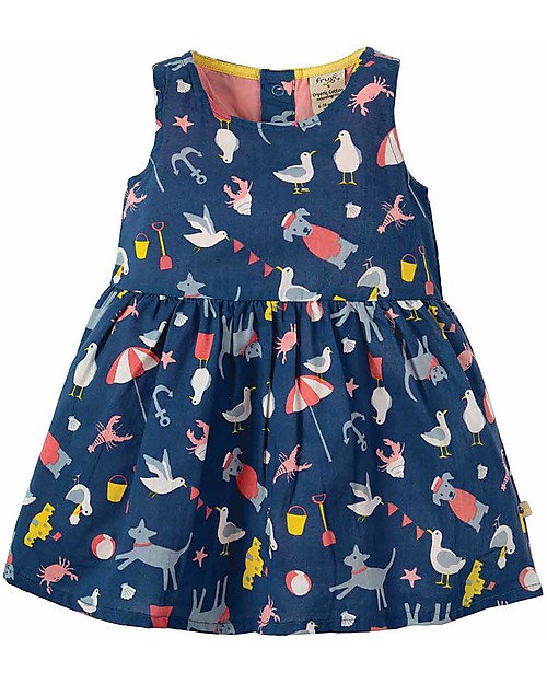 Frugi Clara Cambric Dress, Buckets and Spades - Organic Cotton Dresses_