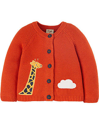 Frugi Colby Cardigan - Bonfire/Giraffe Cardigans