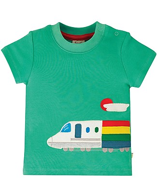 Frugi Cooper Top - Pacific Aqua/Train - Organic cotton T-Shirts And Vests