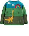 Frugi Corin Knitted Cardigan - Camper Blue - Dino - Day at the Museum - 100% Organic Cotton Cardigans