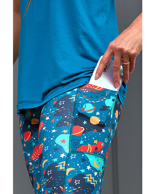 Frugi Cosmos Sports Leggings - Interstellar - Recycled Material Leggings