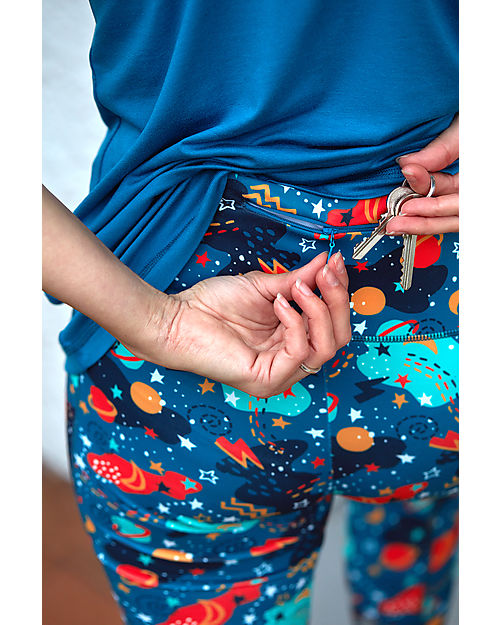 Frugi Cosmos Sports Leggings - Interstellar - Recycled Material Leggings