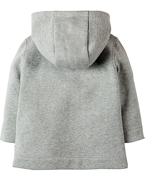 Frugi Cosy Button Up Jacket, Grey Marl/Bunny - 100% cotone bio Jackets