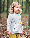Frugi Cosy Button Up Jacket, Grey Marl/Bunny - 100% cotone bio Jackets