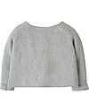 Frugi Cute as a Button Cardigan, Grey Marl/Lamb - 100% organic cotton Cardigans