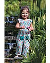 Frugi Dory Gathered Playsuit, Jamboree Jungle - Elasticated Organic Cotton Babygrows
