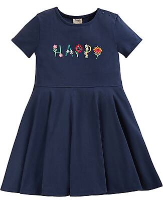Frugi Dress Nara Skater - Indigo - Happy - Pollinators Dresses_