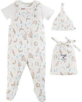 Frugi Dungaree Gift Set - Otterly Lovely - Otterly Lovely - 100% Organic Cotton Sets And Co-Ords