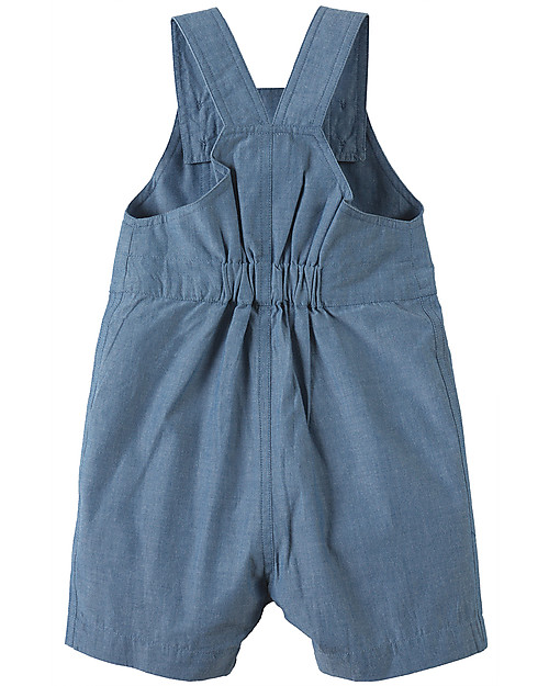 Frugi Durgan Dungaree, Chambray/Bee - 100% organic cotton Dungarees