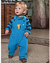 Frugi Dylan Corduroy Dungarees - Sailor Blue with Giraffe - 100% Organic Cotton Dungarees