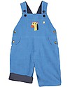 Frugi Dylan Corduroy Dungarees - Sailor Blue with Giraffe - 100% Organic Cotton Dungarees